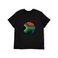 thumbnail image 6 of T-shirt South Africa Flag  Soft Cotton Adult Heat-Transfer Graphic T-Shirt - 180g Breathable Fabric, Unisex Summer Casual Wear with Durable Heat-Printed Design, 6 of 9