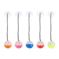 thumbnail image 1 of 6Pcs Reptile Toy Bell Balls Lizard Bell Balls Bearded Dragons Toys with Suction Cup and Rope (Mixed Style), 1 of 8