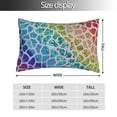 thumbnail image 2 of Pofeuu Rainbow Glitter Print Polyester Microfiber Plush Pillowcases, Super Soft and Cozy Pillow Case Covers with Envelop Closure（Pillow core not included）-16"x24", 2 of 6