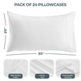 thumbnail image 2 of Fundas de almohada Utopia Bedding Queen, paquete de 24 unidades, 50 x 75 cm, microfibra, 2 of 6