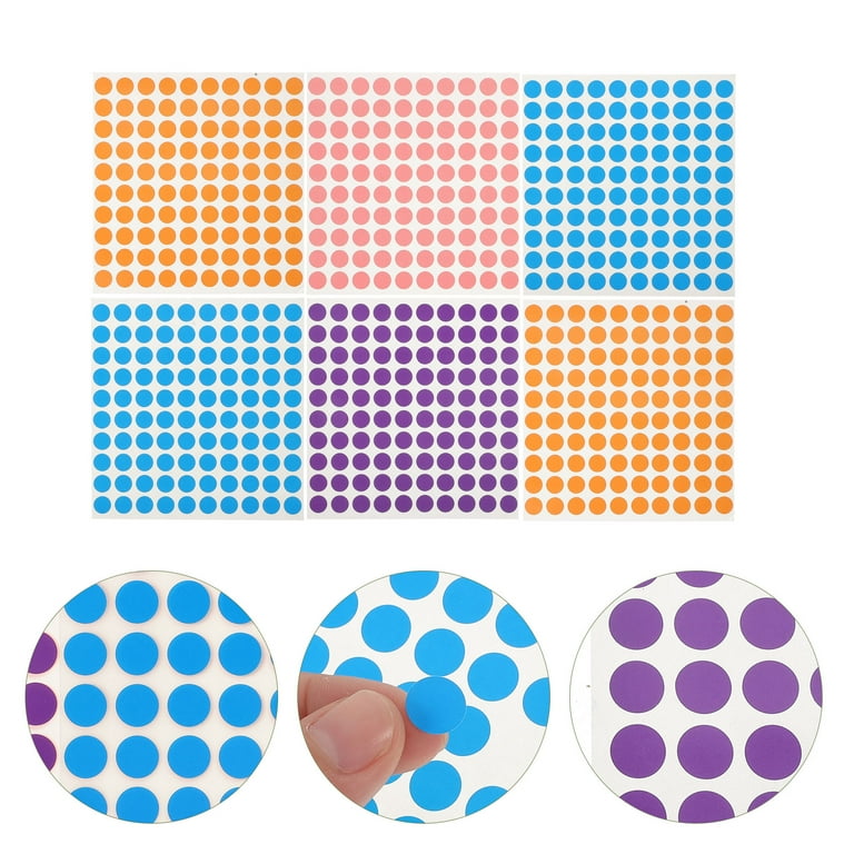 WHSmith Self Adhesive Small Dot Coloured Labels