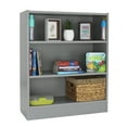 thumbnail image 2 of Factory Direct Partners All Ages Laminate Bookcase 3-Shelf 36" Height - Gray, 2 of 5