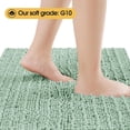 thumbnail image 4 of HAKUNA Upgrade Extra Large Sage Bathroom Rug Set 3 Pieces Ultra Soft, Thick Absorbent Bath Mats, Non Slip Chenille Toilet Mat for Bathroom, Bedroom, Kitchen, Mint, 4 of 8