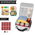 thumbnail image 5 of Butterfly and Pastel Pink Pattern Insulated Lunch Bag Teens,Lunch Box for Men Women for Work,Picnic or Travel,10.2x9.5x4.3 Inches,8 Can Capacity, 5 of 6