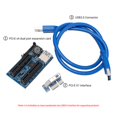 thumbnail image 2 of Extensor PCI-E Riser 1X a 4X Tarjeta adaptadora PCI E USB3.0 Riser GPU para ETH BTC,30CM, 2 of 5