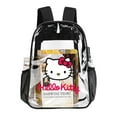 thumbnail image 5 of Heavy Duty Clear Backpack Clear Bag Stadium Approved Waterproof Hello CAT Kitty PVC Transparent Backpack Stadium backpack 17 x13 x5in Capacity See Through Backpack for Sport Events,Travel, 5 of 8