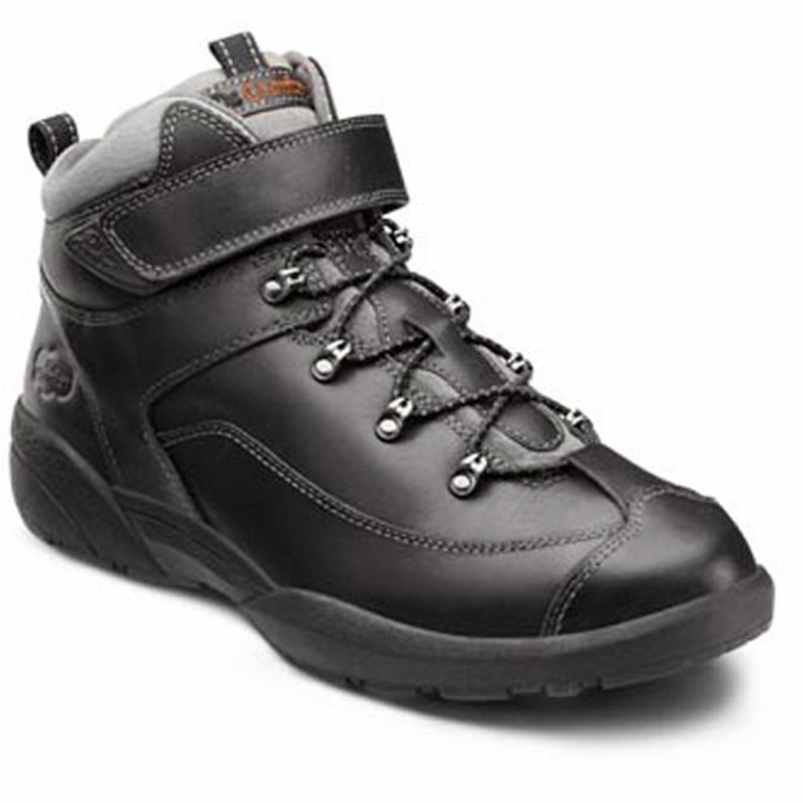 Dr. Comfort Ranger Men's Hiking Boot: 6 Medium (B/D) Black Elastic Lace w/Strap - image 1 of 4