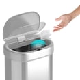 thumbnail image 4 of Ninestars 21 Gallon Motion Sensor Trash Can, Stainless-Steel, 4 of 5