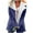 Dark Blue, variant on Womens Winter Coat Jackets Notched Collar Warm Plush Fleece Padded Jacket Lined Pockets Zip Up Overcoat Outwear