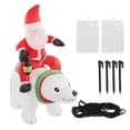 thumbnail image 2 of LED Inflable Santa Bear Riding Blow Up Decoración De Navidad Decoración De Jardín De Jardín Al Aire Libre Decoración Al Aire Libre, 2 of 7