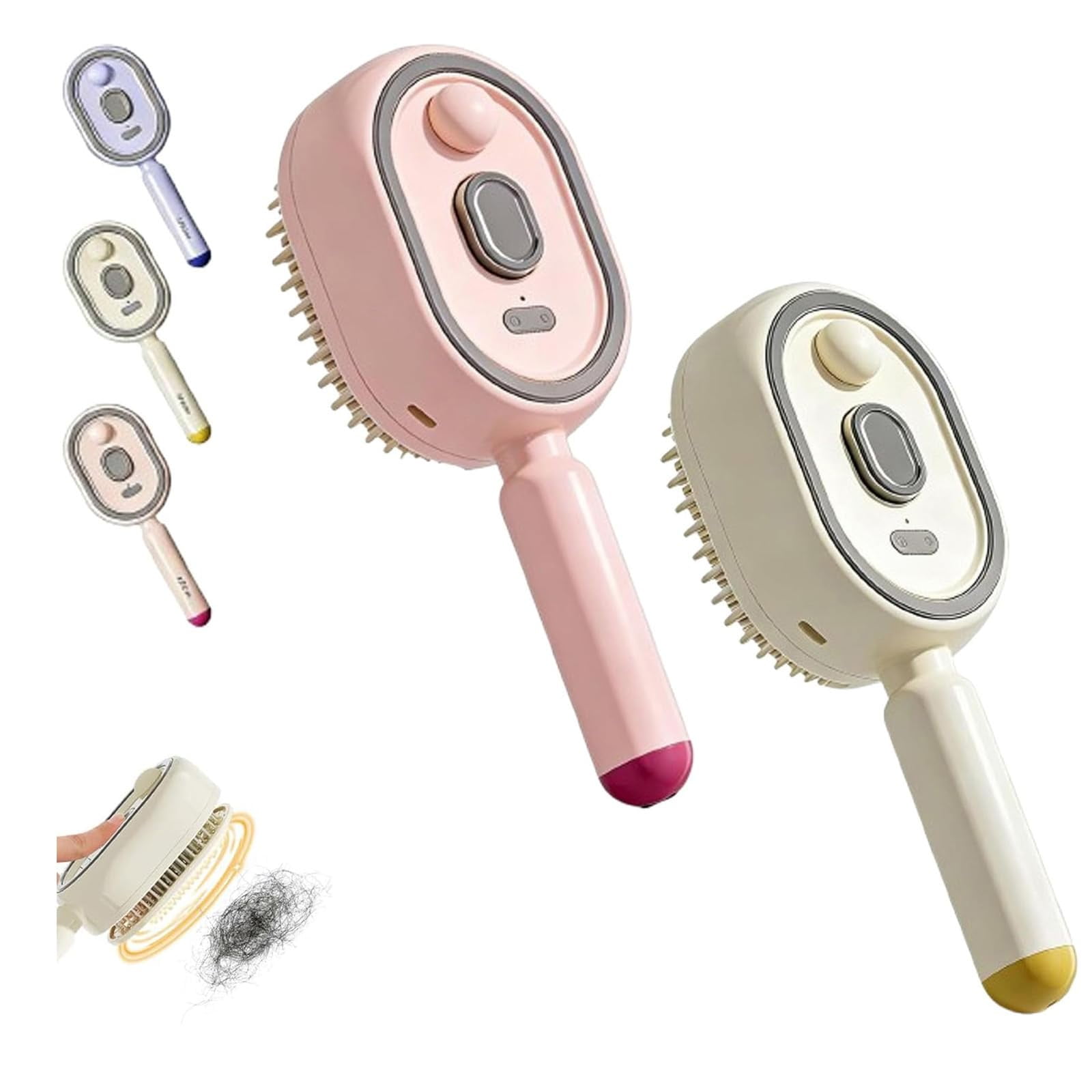 2026 Upgraded Electric Steam Brush, Electric Steam Brushs for Hair, Rechargeable Steam Hair Straightener, Reduce Frizz, Nourishes Hairs, Anti-Static