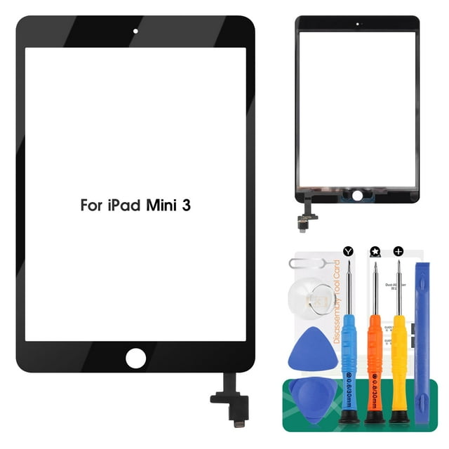 Srjtek Touch Screen Replacement Assembly Kit for iPad Mini 3 A1599 A1600 Black
