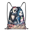 thumbnail image 1 of Goofa The Nightmare Before Christmas Print Drawstring Backpack Bag Sport Gym Sackpack Cinch Bags Drawstring Bags Draw String Sport Bag-Small, 1 of 5