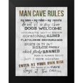 thumbnail image 2 of Rae, Marla 12x14 Black Modern Framed Museum Art Print Titled - Man Cave Rules IV, 2 of 5
