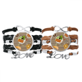 thumbnail image 1 of Bracelet en Cuir de Ceinture Main Bracelet Double Set, 1 of 3