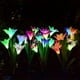 Lumières Extérieures de Jardin Solaire, 3 Pack Lampes Solaires avec 12 Fleurs de Lys, Multicolore Changeant LED Éclairage de Paysage Solaire pour Jardin, Patio – image 3 sur 5