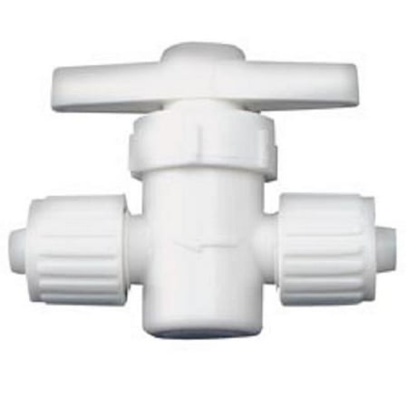 Esko Elkhart Supply ESC06880 0.5 x 0.5 in. Straight Stop Valve  White