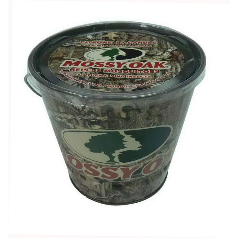 Mossy Oak Citronella Bucket Candle For Mosquitoes/Other Flying Insects 16 oz