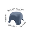 thumbnail image 3 of Qiopertar Low Plastic Stepping Stool with Non-Slip Base, Bathroom Step Stool for Living Room Shower Kitchen, 3 of 6