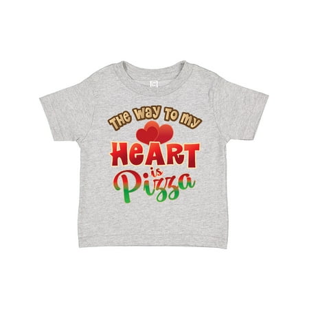 

Inktastic Pizza Way to my Heart Italian Food Boys or Girls Toddler T-Shirt