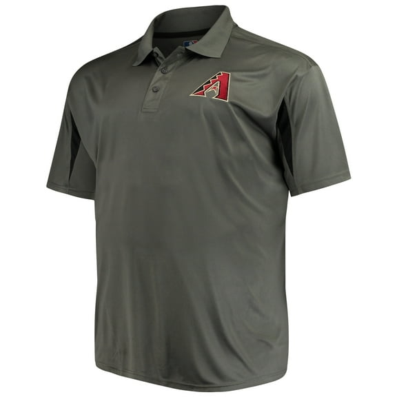 Men's Majestic Charcoal/Black Arizona Diamondbacks Contract Polo