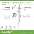 thumbnail image 4 of Symmons S5998STN15TRM Birch Shower Only Trim Package - Nickel, 4 of 5