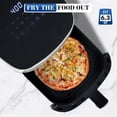 thumbnail image 5 of Air Fryer, 6QT Square Airfryer with Visual Window, 400℉ Fast Heating Fryers Oven Timer, Auto-Off, Non Toxic & Stick, Multiple 12 Modes for Roast, Bake, Dehydrate, Fry, Reheat, 5 of 5