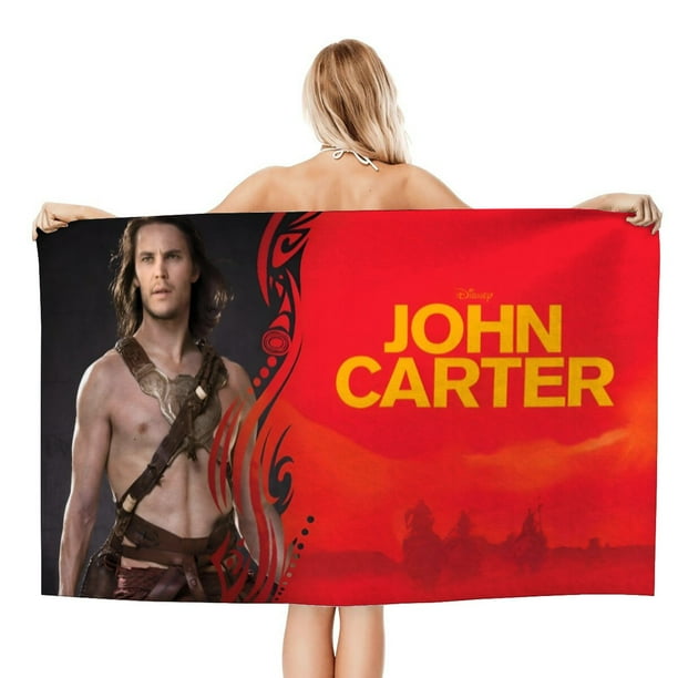 John Carter Toalla de playa de secado rápido con diseño temático, regalo para mujeres y niñas, ideal para cumpleaños, fans, amantes de la música, uso en la playa o al aire libre, 78 × 180 cm