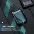 thumbnail image 4 of YSTIANN Rasoir Électrique de Voyage Compact pour Hommes, Rasoir Sans Fil à Lame Flottante pour Rasage Humide et à Sec avec Recharge Rapide USB‐C, Rasoir Mobile Portable pour un Rasage Fluide à la Maison, au Bureau, au Gym et en Voyage WJ94-2793, 4 of 7