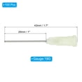 thumbnail image 2 of Uxcell Blunt Tip Dispensing Needles Industrial Liquid Dispenser Needle Lure Lock for Refilling Liquid Inks Adhesive Glue Light Yellow, 2 of 5
