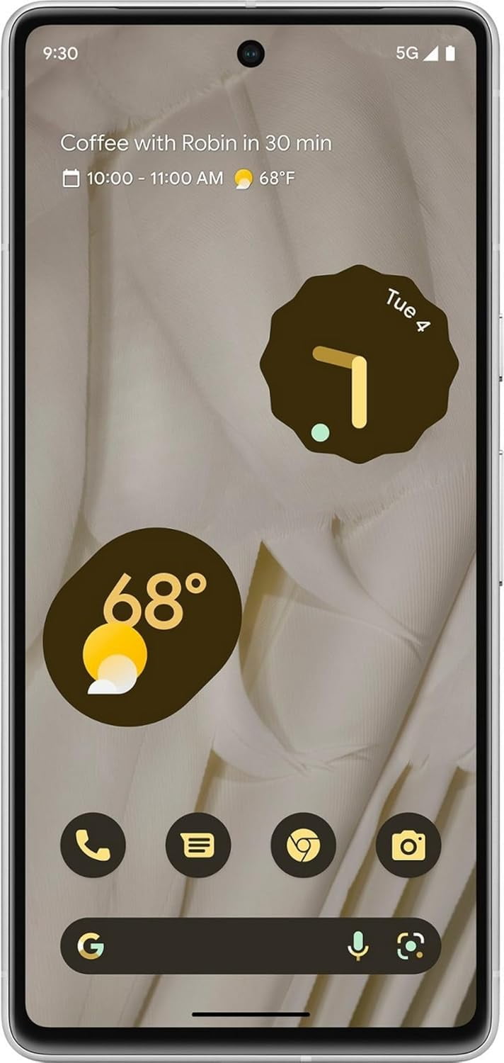 Restored Google Pixel 7 5G, 256GB, Snow - Unlocked (Refurbished)
