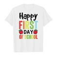 thumbnail image 3 of Hiijoy Toddler Girls Short Sleeve Back-To-School T-Shirt Letter Print Cotton Summer Tshirt, 3 of 3