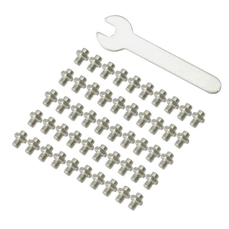 

50 Pieces Stainless Bike Pedal Screws Skid- Nail Pedal Bolts for Mountain Road Bike Stem Bolts Bike Stems
