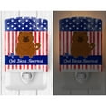 thumbnail image 2 of Caroline's Treasures BB3137CNL Patriotic Chow Chow Red Ceramic Night Light, 6x4x3", multicolor, 2 of 2
