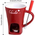 thumbnail image 3 of Chocolate Fondue Mug, Chocolate Melting Mug, Fondue Cups, Chocolate Fondue Cup, Chocolate Fondue Mugs, Fondue Mugs Set of 2, Fondue Mug Set, Chocolate Melting Mugs, Melting Chocolate Mug, 3 of 9