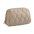 thumbnail image 3 of Organizador portátil de maquillaje, bolsa de almacenamiento acolchada para cosméticos Camello, 3 of 9