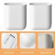 thumbnail image 3 of 2Pcs Wall Mount Toothbrush Holders No Drilling Bathroom Storage Containers Makeup Organizer Shelf, 3 of 4