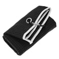 thumbnail image 1 of Uxcell Microfiber Waffle Pattern Golf Towel with Lock Clip - [Black - 15.7 IN] Golf Club Towel, 1 of 6