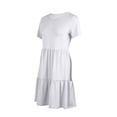 thumbnail image 4 of Diufon Womens Plus Size Dresses Solid Color Dress Round Neck Short Sleeve Midi Dress with Pockets, 4 of 6