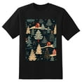thumbnail image 2 of Plus Size Shirt for Women Black Tops for Women Oversized Short Sleeves Shirt for Women Trees 4 T Shirt Crewneck Shirt for Women 3XL, 2 of 5