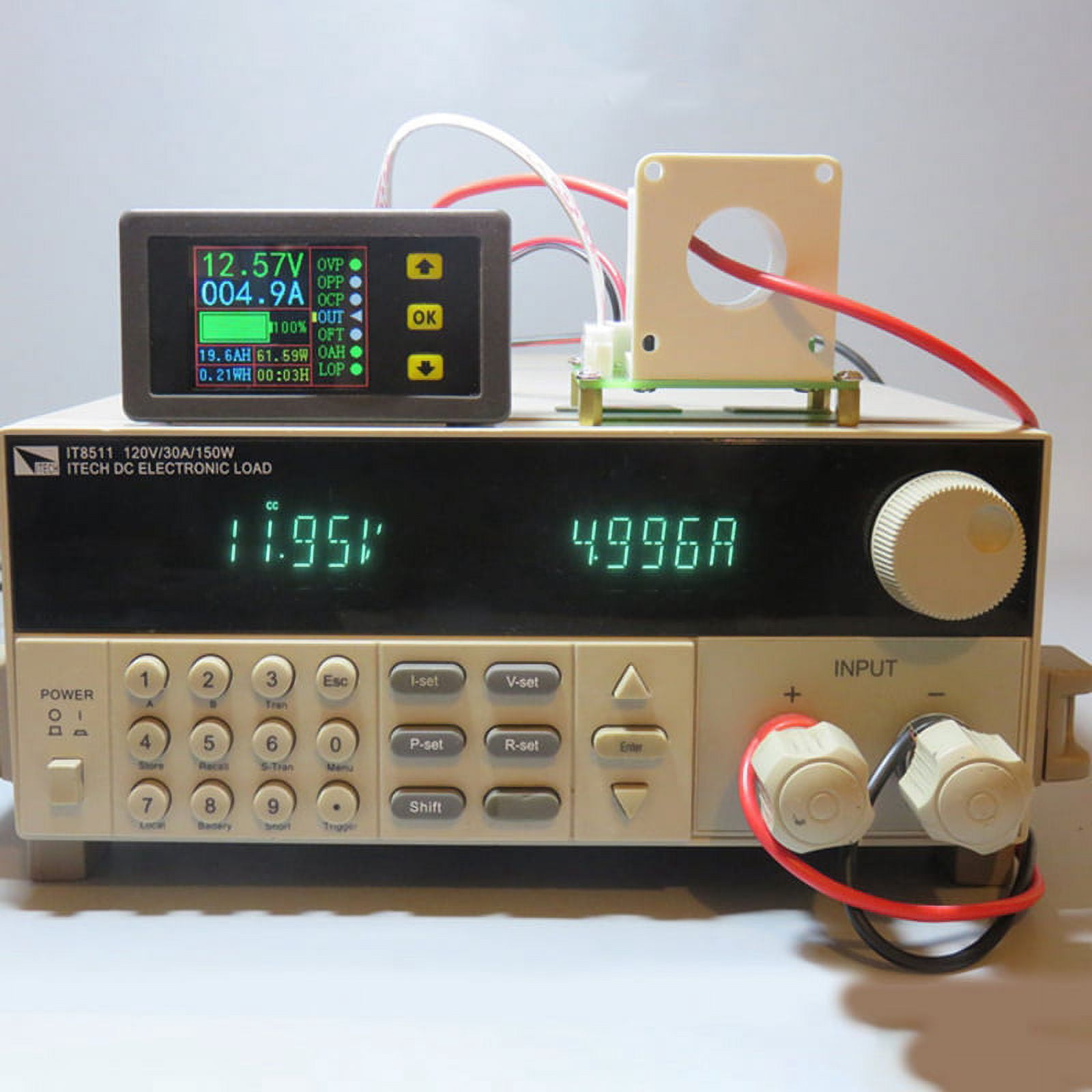 DC 90V 500A Digital Voltmeter Ammeter Voltage Current KWh Watt Meter 12V 24V 48V 72V Battery Capacity Power Monitoring
