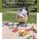 thumbnail image 3 of Estera de Picnic portátil plegable, manta de Picnic de tela Oxford impermeable, estera de playa para senderismo en interiores y exteriores (180x150cm), 3 of 5