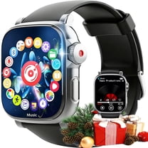 MP3 Player Watch with Bluetooth, 2.01'' HiFi Portable MP3 Player with Video FM Radio Recorder Pedometer Stopwatch, Black