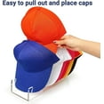 thumbnail image 3 of XUET Hat Organizer for Baseball Caps, 2 Pcs No tall Acrylic Hat Stand for 14 Baseball Caps, Hat Racks for Caps Display and Organizer for Bedroom, Closet, Dresser, Office, Hat Holder, 3 of 6
