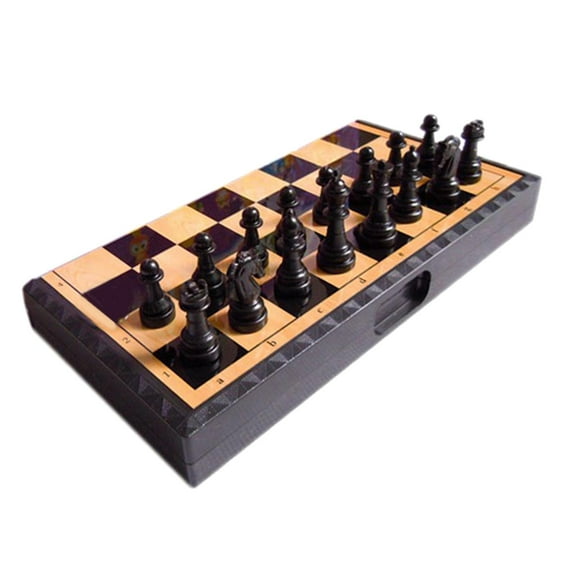 yotijay Chess Chess Set 7.87'' Travel Easy to Carry Chess Set with Folding Chess
