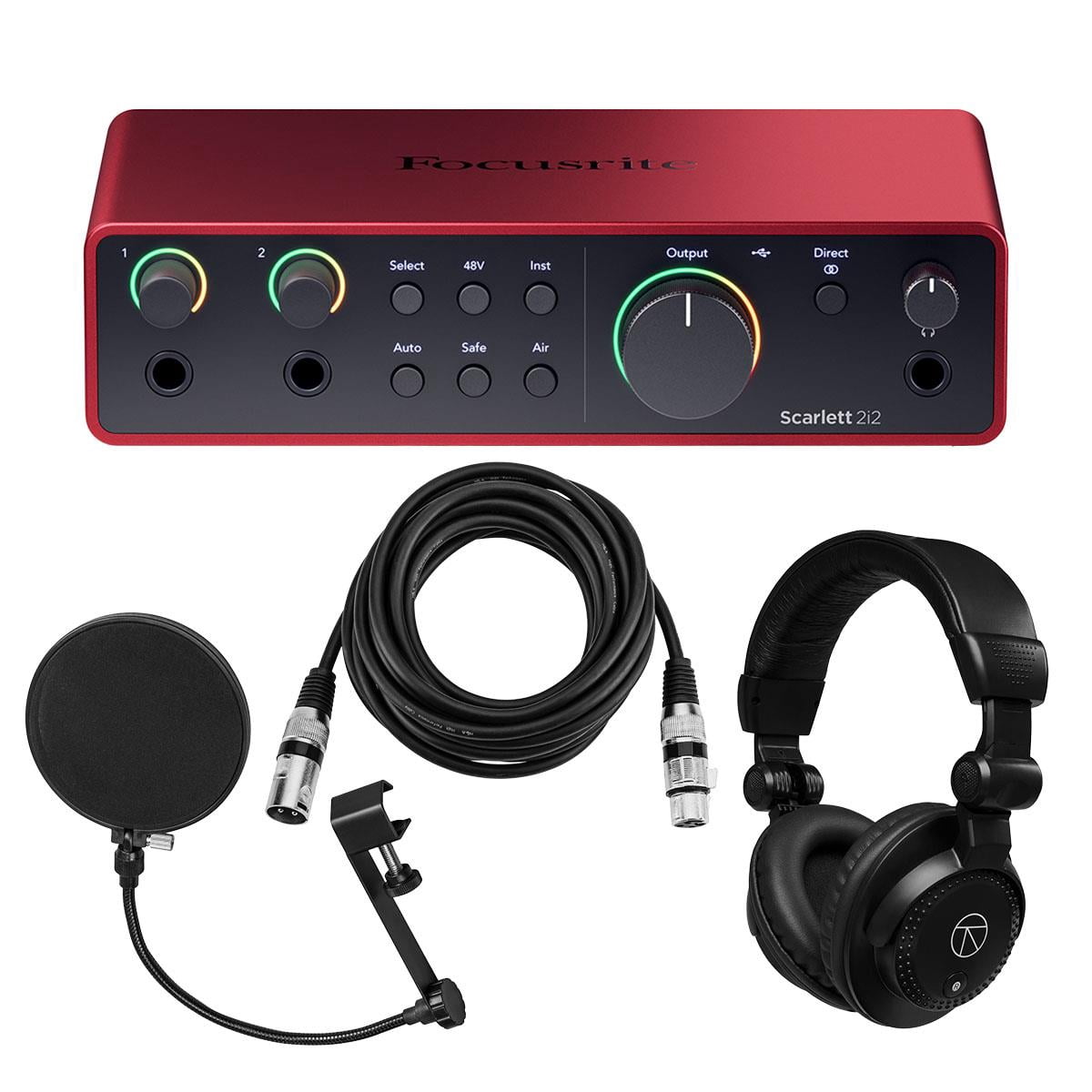 Focusrite SCARLETT 4I4 3rd Gen USB Audio Interface, 192KHz, 2 XLR
