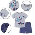 thumbnail image 4 of Esaierr Baby Toddler Boys Girls Outfits Cartoon Short Sleeve T-Shirt Top + Shorts Summer Newborn Set 2Pcs for 2-8Y, 4 of 7