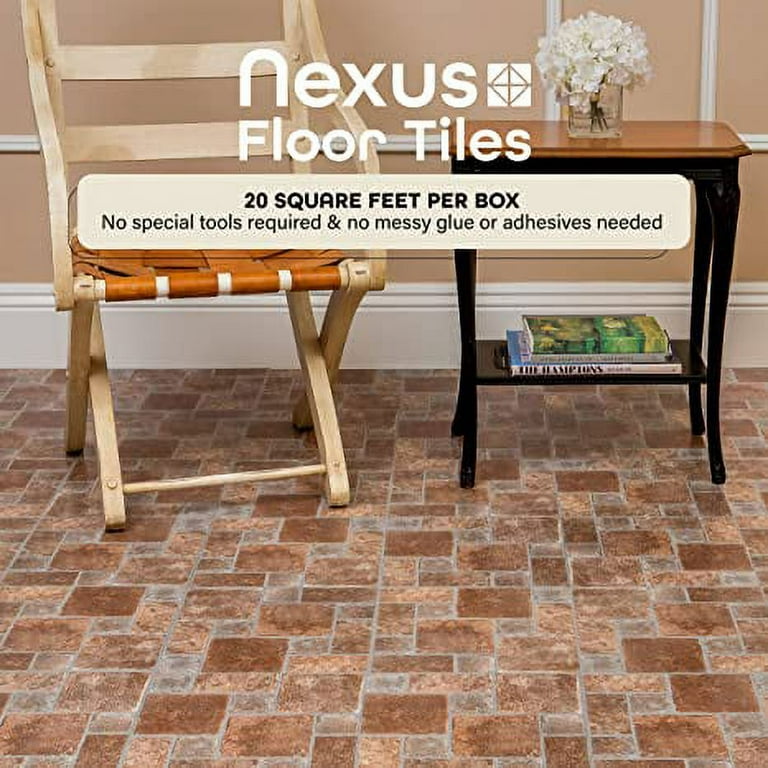 Achim Nexus Brick Pavers 12-in x 12-in Peel and Stick Vinyl Tile Flooring (20-sq ft) Achim Nexus Brick Pavers 12-in x 12-in Peel and Stick Vinyl Tile Flooring (20-sq ft)