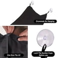 thumbnail image 4 of 1Pcs Men’S Beard Trimming Apron with Suction Cups Washable Barber Cape for Hair Catcher Shaving Grooming Kit Bathroom Organizer, 42X26In (Black), 4 of 4