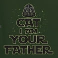 thumbnail image 2 of Cat I Am Your Father Cat Lover Mens Long Sleeve Shirt, Forest Green, Large, 2 of 5